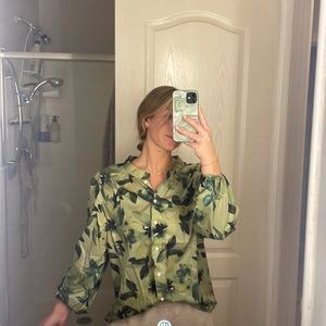 Green blouse